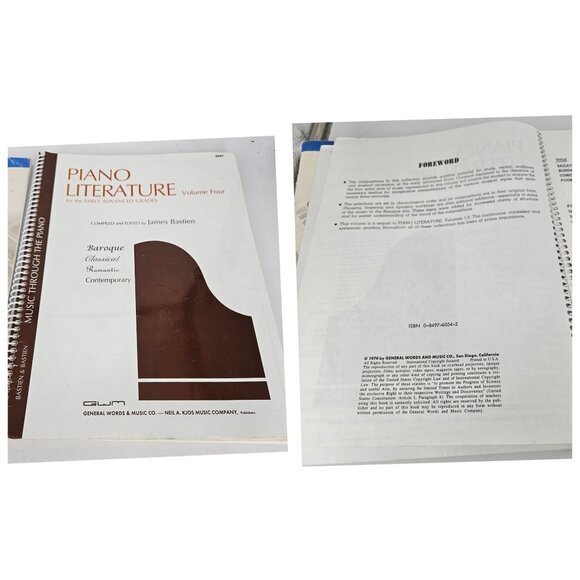 Piano Sheet Music Book Alfred Scales Chord Arpeggio Cadence GWM Literature Vol 4 - Picture 6 of 8